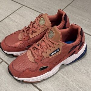 Adidas Falcon in Raw Pink Athletic Shoes